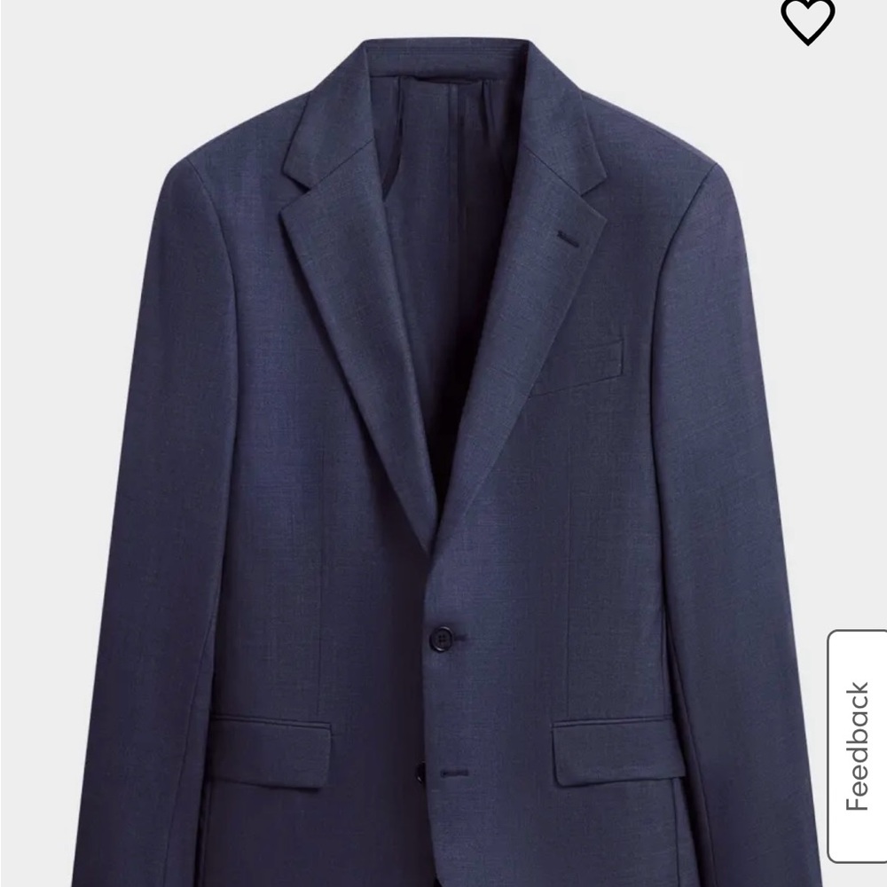 Bugatchi Navy Linen 2 button blazer jacket size 4… - image 7